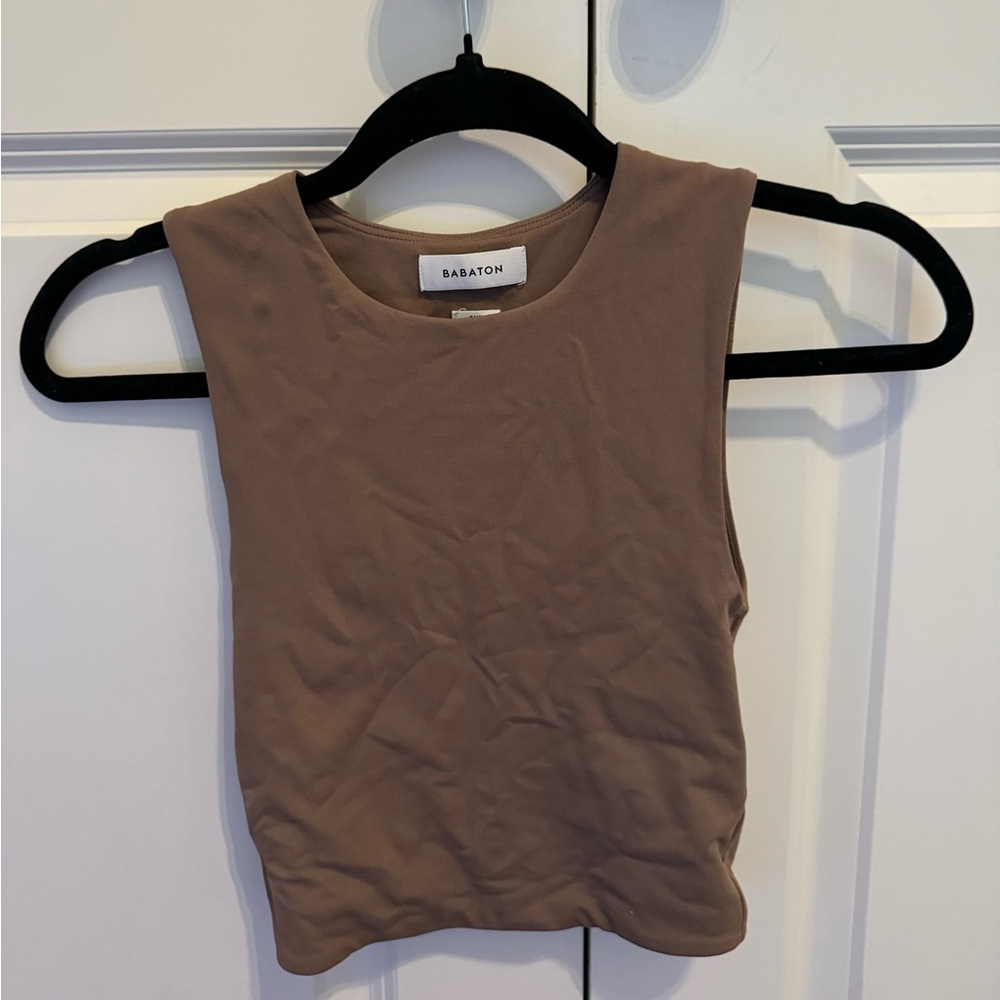 Aritzia contour brown tank